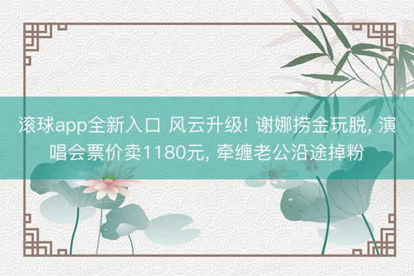 滚球app全新入口 风云升级! 谢娜捞金玩脱, 演唱会票价卖1180元, 牵缠老公沿途掉粉