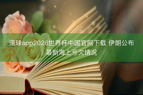 滚球app2026世界杯中国官网下载 伊朗公布最新海上亏欠情况
