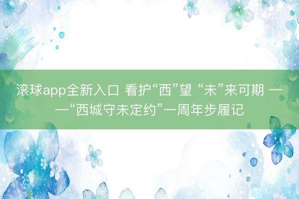 滚球app全新入口 看护“西”望 “未”来可期 ——“西城守未定约”一周年步履记